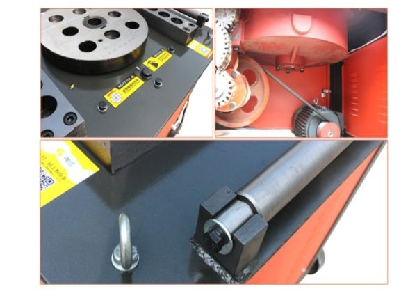 Foot Clutch Efficient Reinforcement Bending Machine , GW50 Electric Round Bar Bending Machine