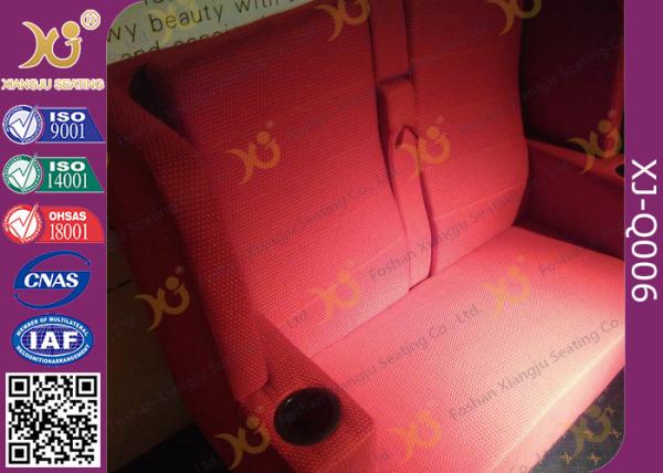 Ergonomically 2 Seats Movie Theater Sofa Luxury Cinema Seating For Lovers