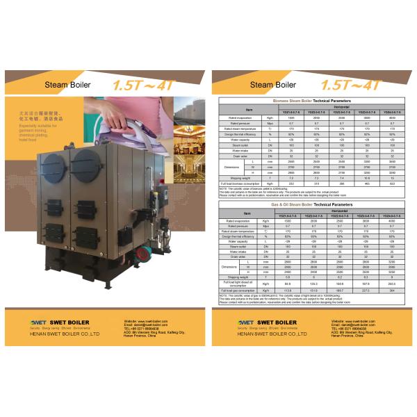 500kg Wood Fired High Pressure Steam Boiler For Dairy , Fully Automatic