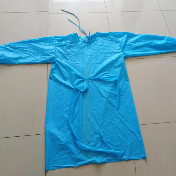 Disposable isolation gown