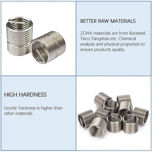 Bronze Plated Phosphor Bronze Wire Thread Inserts Non-Magnetic Copper Sleeve Fasteners