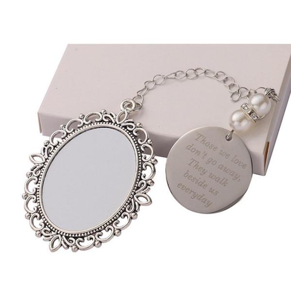 Cadeaux de remise des diplômes Impression à double face bricolage sublimation photo commémorative charme avec texte de gravure laser personnalisé