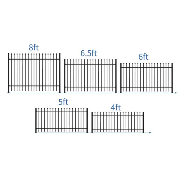 Durable Tubular Steel Fence Made From Galvanized Steel Pipe With Powder Coated Surface Treatment For Corrosion Resistance And Long Lasting