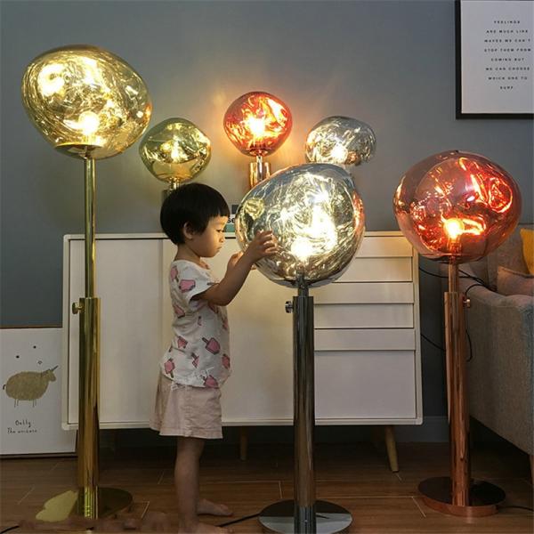 Postmodern Creative Melt floor lamp Acrylic LED lamp Lava Irregular Table Lights Living Room Bedside Lamp(WH-MFL-29)