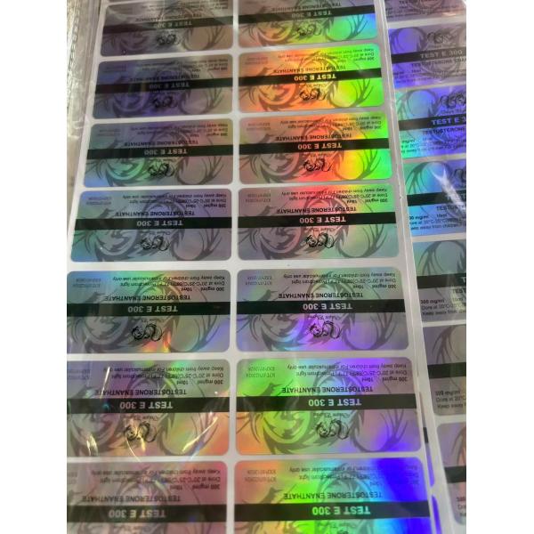 Customized Adhesive Injection Oil Labels For Steroide Product EQ 200 With Pvc Materail