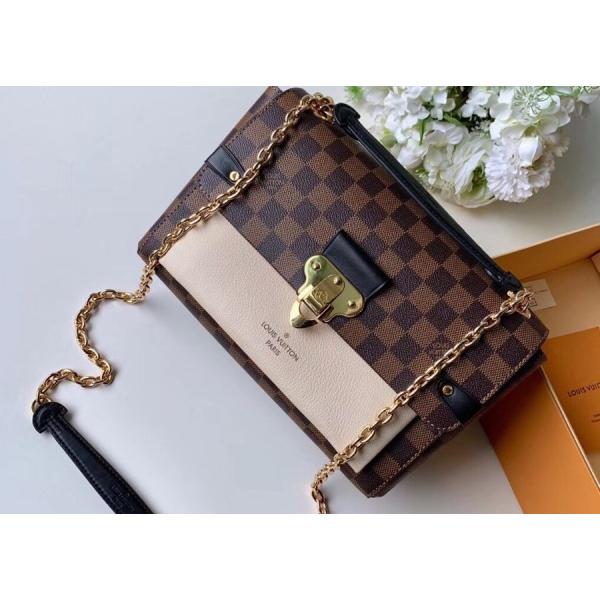 M40108 M40109 M401130 M40312 Damier Ebene Carvas And Soft Cowhide With Unique Design Chain Cross-Body Bag