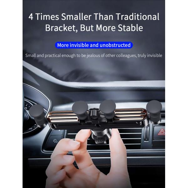 Mini Gravity Car Phone Holders For 65-88MM Mobile Phones