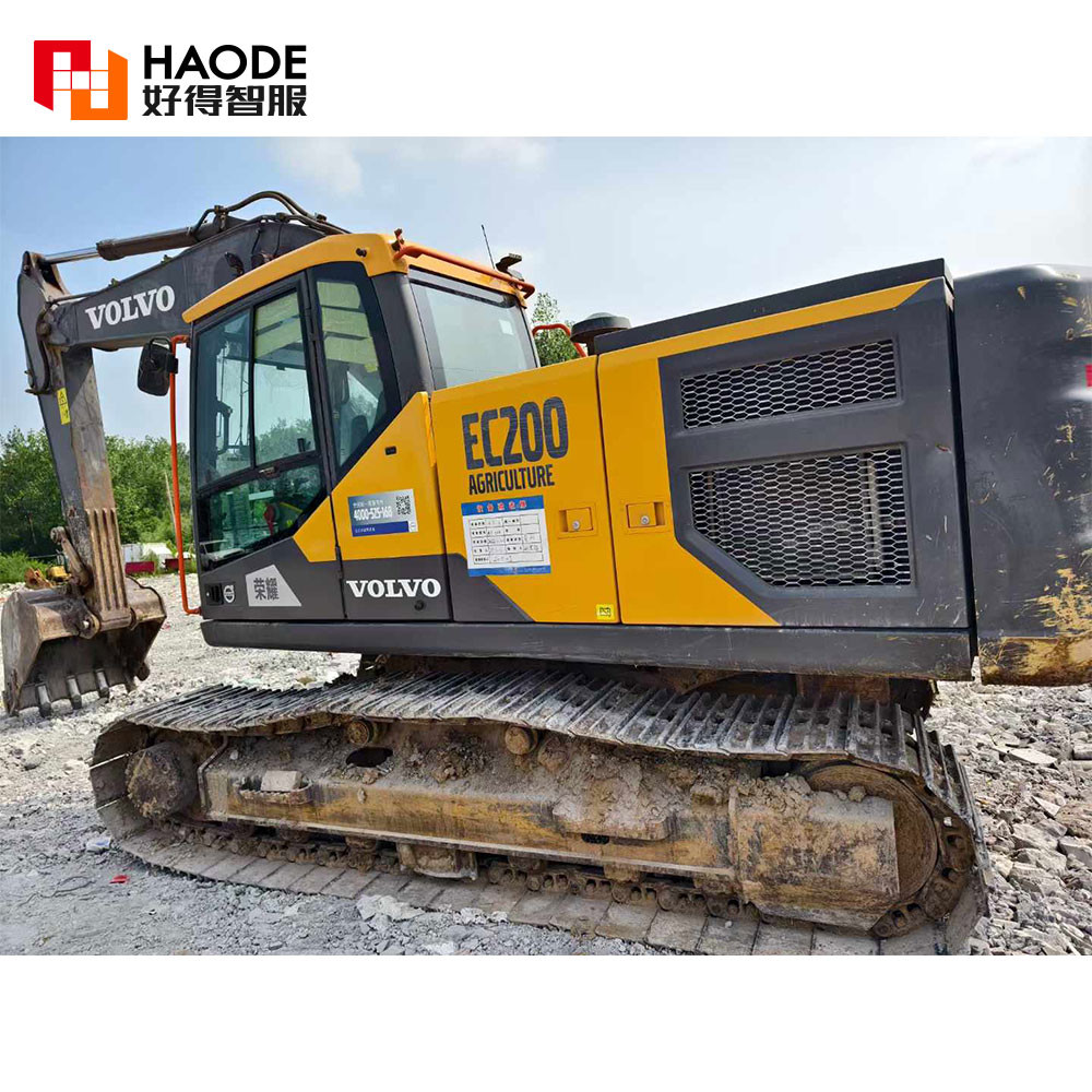 Почти использованный экскаватор экскаватор VOLVO Ec200/20ton Средний ползучий использованный экскаватор экскаваторы