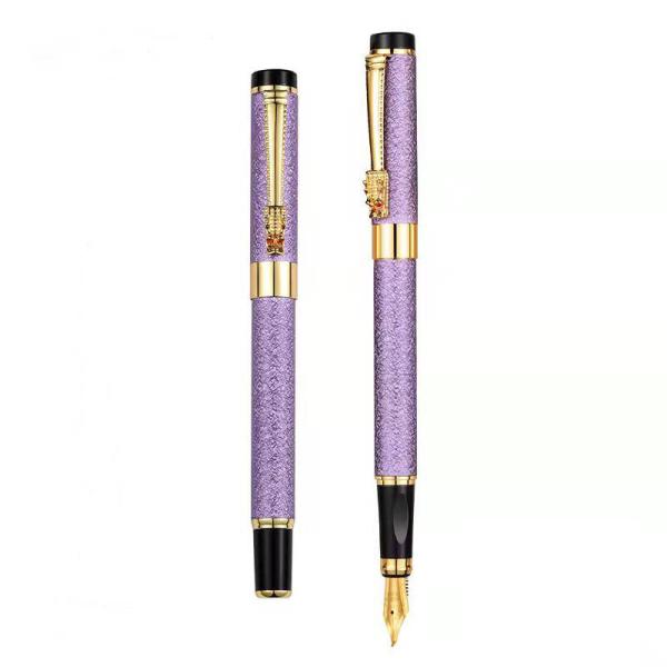 0.036 kg Iridium Ink Metal Frosted Pole Pen for Business Gift and Adult Calligraphy