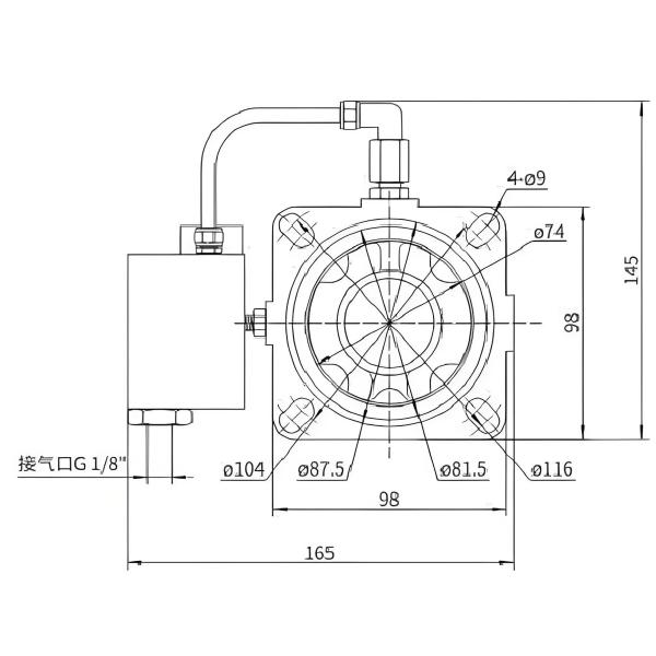 Medium Temperature -20C- 120C JQF Intake Control Valve With 40mm Orifice