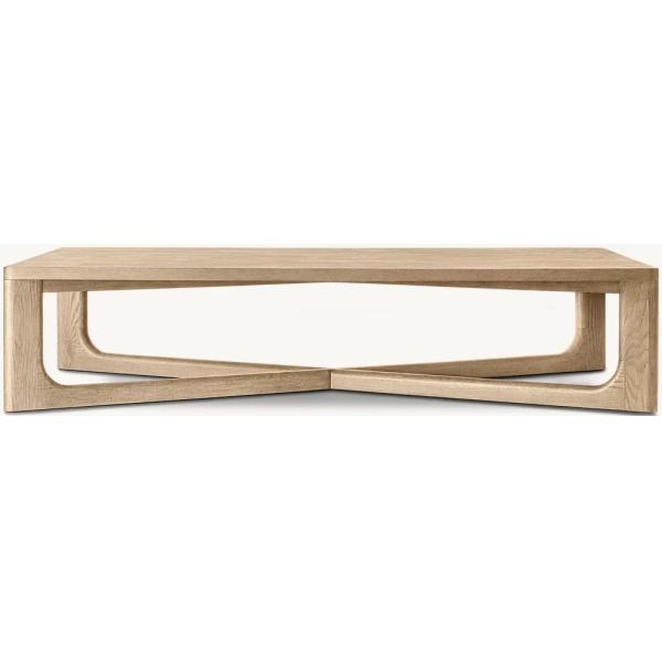 Living Room Modern Solid Wood Coffee Table Customized Lightweight 450mm