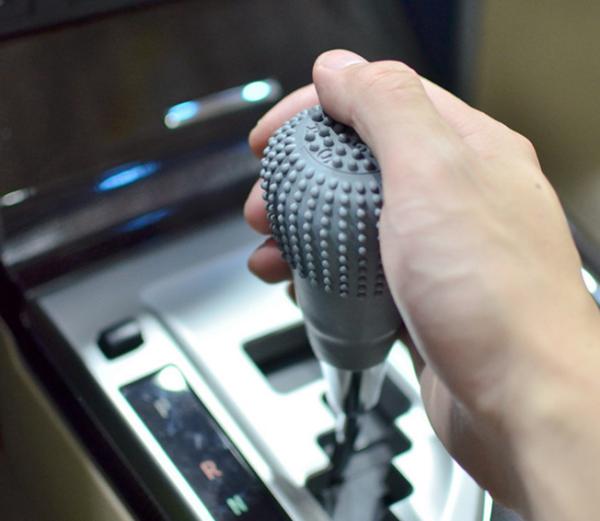 Anti Slip Pattern Silicone Rubber Cover , Silicone Automatic Gear Shift Knob Cover