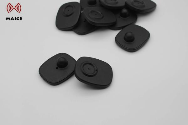 Mini Square Anti Theft Alarm Garment Security Tag With Magnetic Lock 8.2mhz Frequency