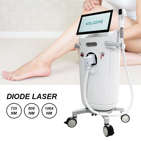 15.6 Inch Ance Treatment Skin Rejuvenation 755 1064 808nm Diode Laser Hair Removal Machine