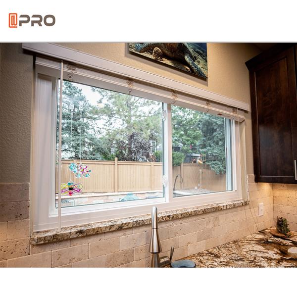 2.0mm Thickness Aluminum Sliding Windows Sash Windows Materials With Screen Balcony Double Glass