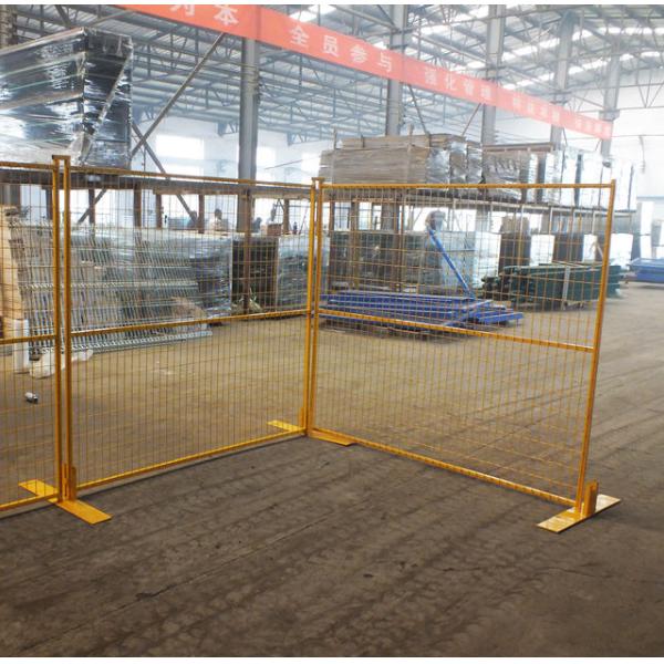 Powder Coated Red Construction Site Fencing Panels 6'x9.5' Mesh 50mm*100mm diameter 2.5mm wall thick 1.00mm