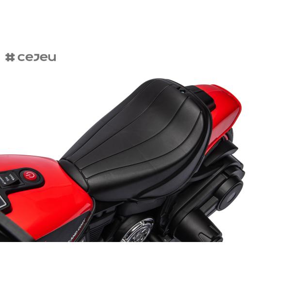 Electric Kids Motorcycle Toy, Music & Lights, Hand Acceleration & Foot Brake, 6V4.5AH