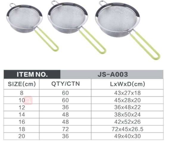 Kitchen Supply - Premium Quality Stainless Steel Mesh Frying Strainer/Fine Mesh Strainer Set for Restaurant