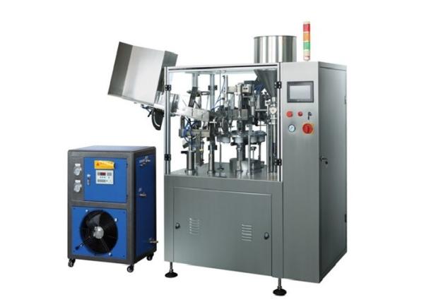 High Speed Automatic Paste Filling Machine 1800-2400 Tubes / H Adjustable