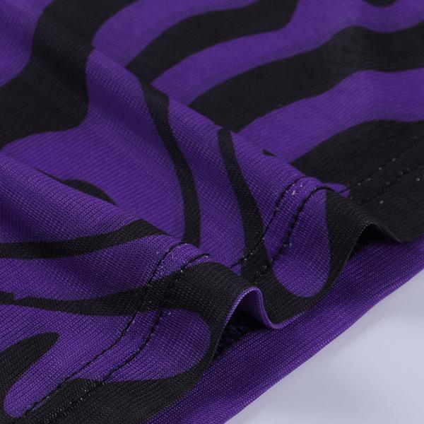 Round Neck Long Sleeve Sexy Women Dresses Polynesian Ethnic Floral