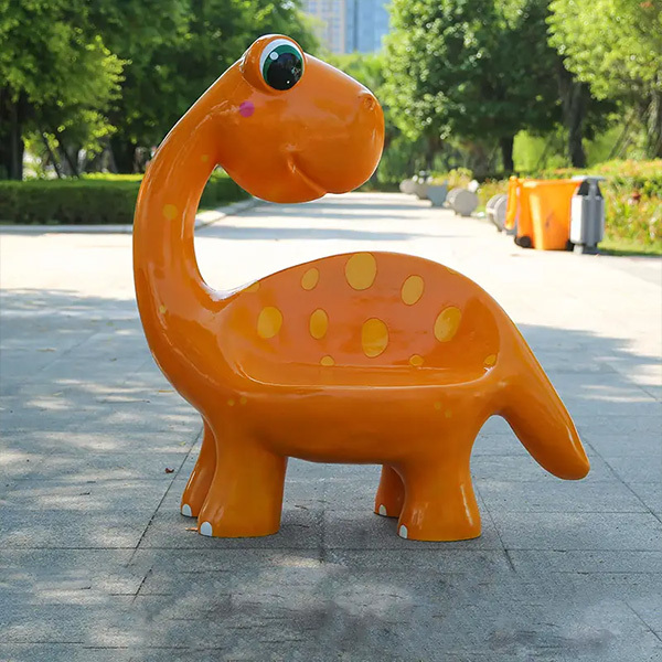 Cute Garden Decoration Cartoon Life Size Fiberglass Animals Dinosaur Statue