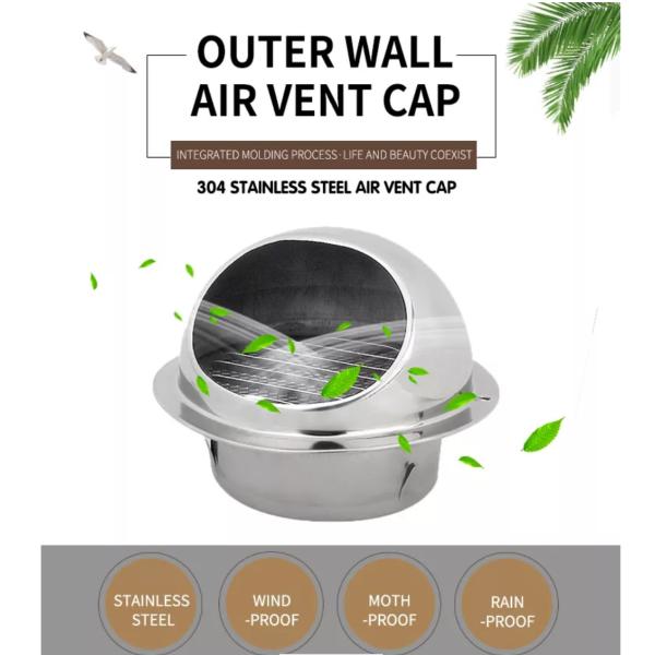 Крышка вентиляционного отверстия гриля вытыхания вентиляции нержавеющей стали водоустойчивая нержавеющая сталь 304 3