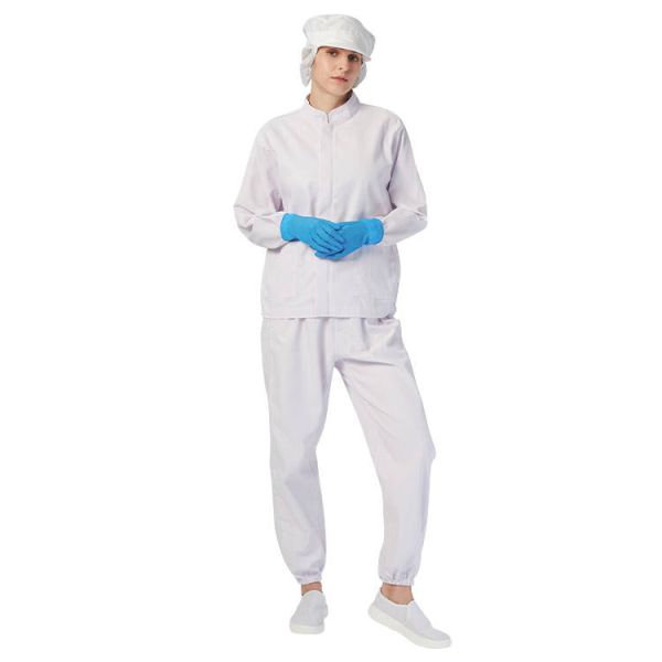 Food Processing Uniform Anti Static Garments Comfortable Soft Dust-free for Food Factory Production