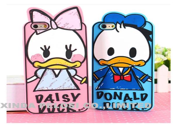Durable Cell Phone Protective Covers Cartoon Figure Plastic Various Color