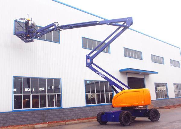 Hydraulic 20M Articulated Boom Cherry Picker Lift With Cummins Engine 180° Platform Rotation