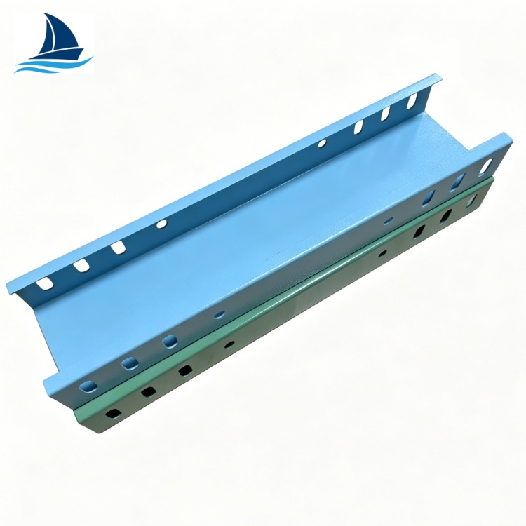 Trough Type Cable Tray Spray Painted For Data Center Cable Support