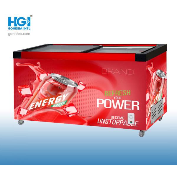 CFC двери литра 2 термостата 378 замораживателя комода CE SASO глубокий свободный