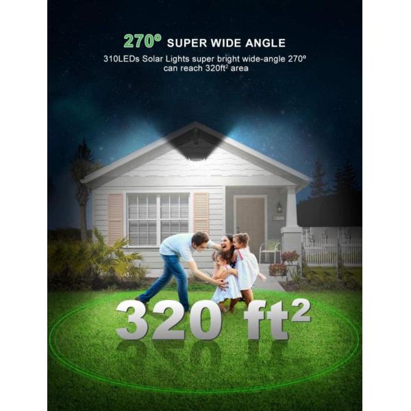 Outdoor Solar Wall Light Motion Sensor Waterproof Street Lamp Solar Powered Sunlight Spotlight