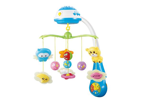 8 Melodies Musical Crib Mobile Bed Ring Infant Baby Toys W / Remote Control Light