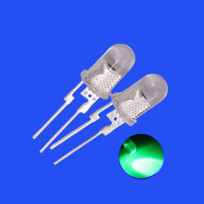 0.5W 5mm Verde Cor 520-530nm Lente clara Pins curtos com dissipador de calor Para iluminação