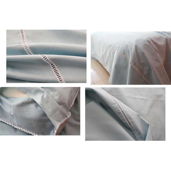 Linen Cotton Pure Luxury Sheet Sets 3 Pcs Twin / Queen / King Size For Home