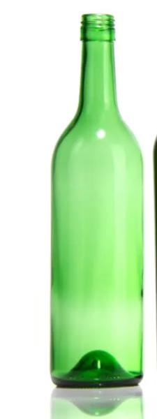 500ml Transparent Amber Green Blue Glass Red Wine Bottle With Cork for Cosmetic Packing