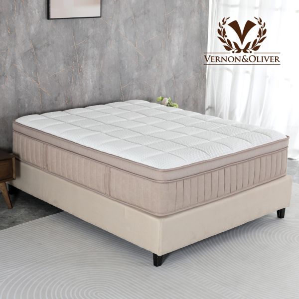 14 Inch Gel Memory Foam Pocket Spring Mattress Compressed in Box for Hotel and Home Use