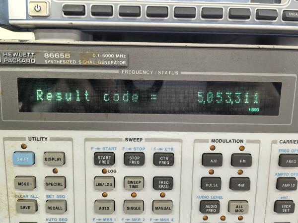 HP Agilent 8665B RF Signal Generator 6 GHz Low Phase Noise Synthesized Signal Generator