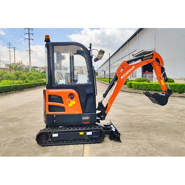 ZG020U мини-экскаватор 2 тона без хвоста Bucekt 0.05M3 с кабиной EPA резиновой дорожкой Kubota CAT JCB