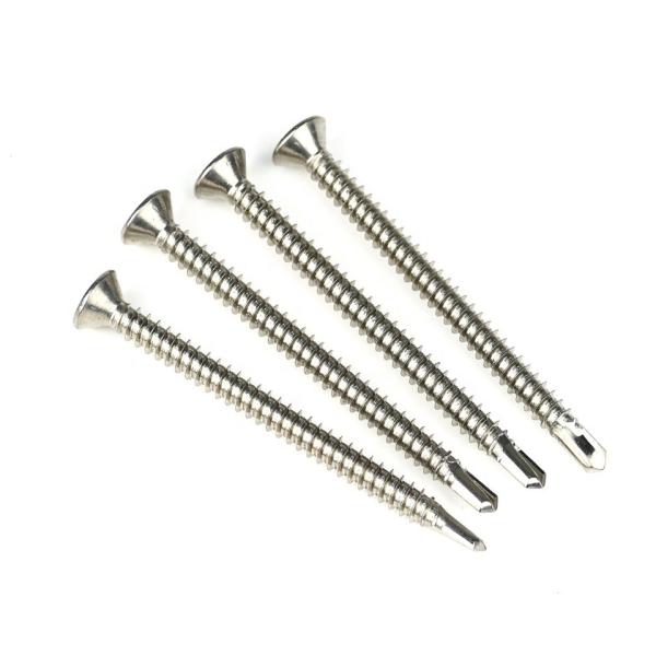 Flat Head Phillips 50mm parafusos de auto-perfuração Tek Lag Bolts aço inoxidável personalizado