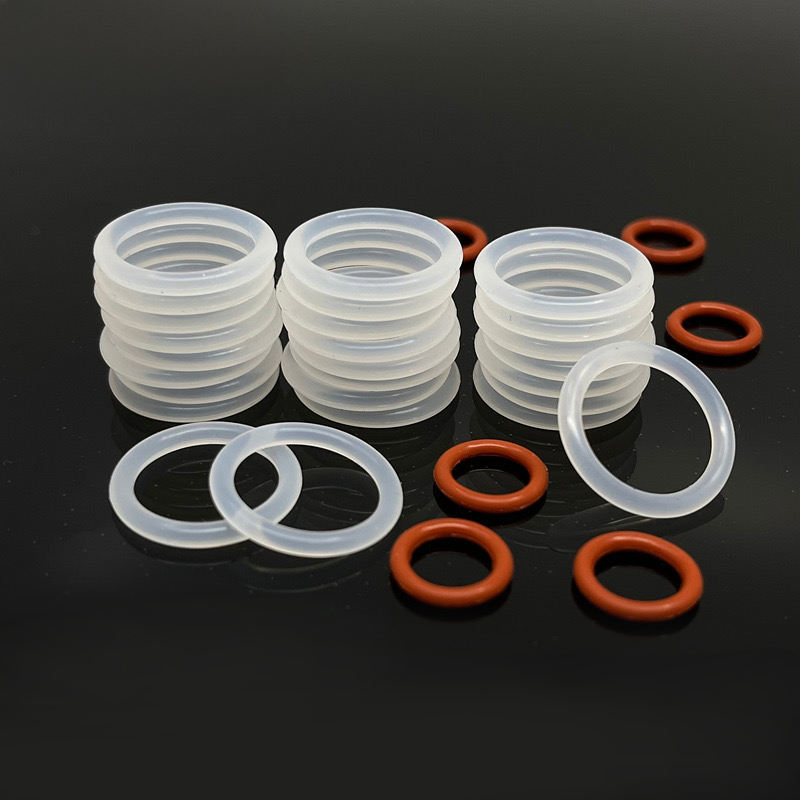 Custom Silicone Rubber O Rings AS568 50 Shore A Food Grade Sealing Ring