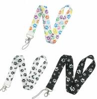 Eco Friendly Logo Printed Lanyard 900x25mm PMS Color Metal Hook