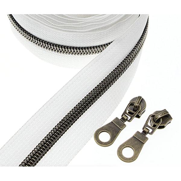 Alalamu Anti Erosion Metal Zipper Sliders Replacement Silver ODM