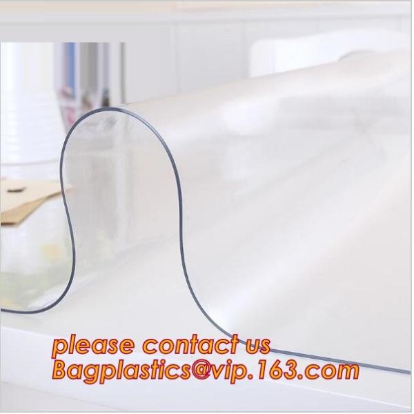 SUPER CLEAR ECO Oil proof disposable plastic tablecloth table mats frosted crystal board waterproof PVC soft glass cloth