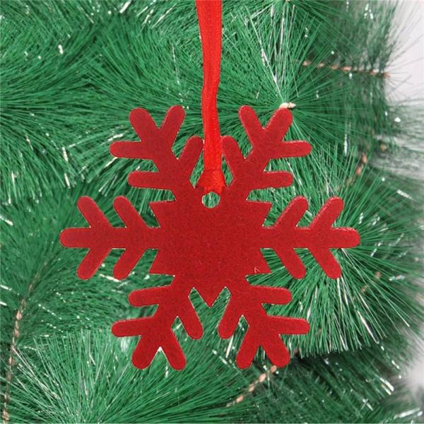 Red Color Christmas Party Crafts Felt Pendants Ornament Making Party Decorations