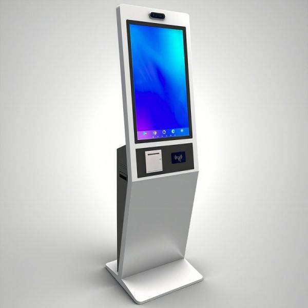 27/32 Inch Floor Standing Touch Screen Self Service Kiosk with 1920X1080 Resolution for Self Ordering and Interactive Use