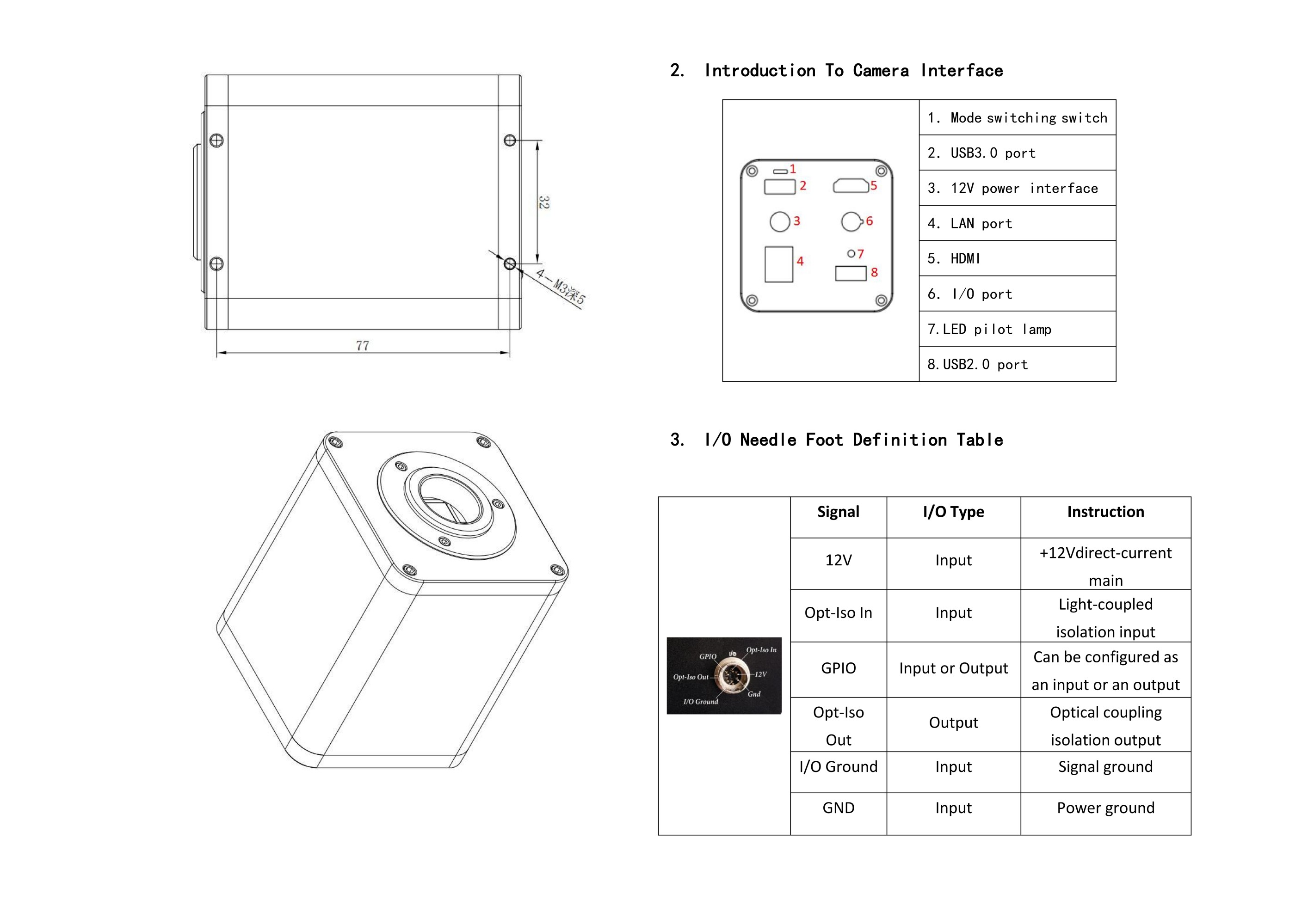 Supplier 4K 60fps Microscope Camera HDR ISP Noise Reduction for Electronics Assembly QC Testing MSS-C-C313