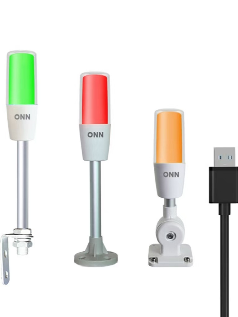 7 Colors USB Signal Tower / LED Stack Light Foldable / Pole / L Bracket Mount