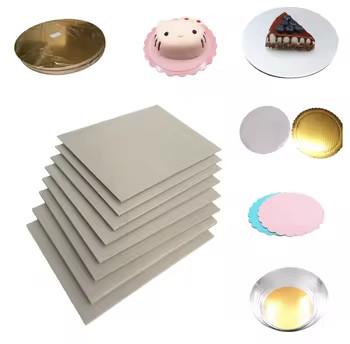 mini square white cardboard cake base white cardboard for cake boxes