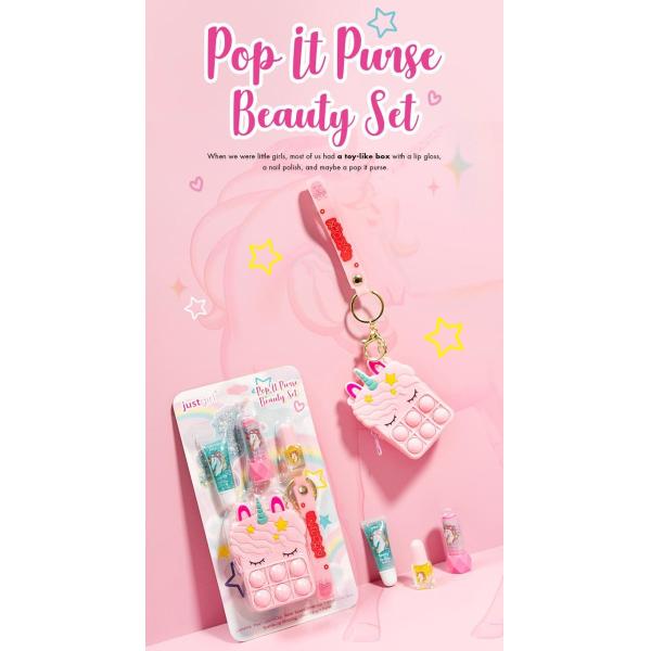 Customization Kids Makeup Kit Makeup Toys For 5 Year Olds With Pop It Purse
